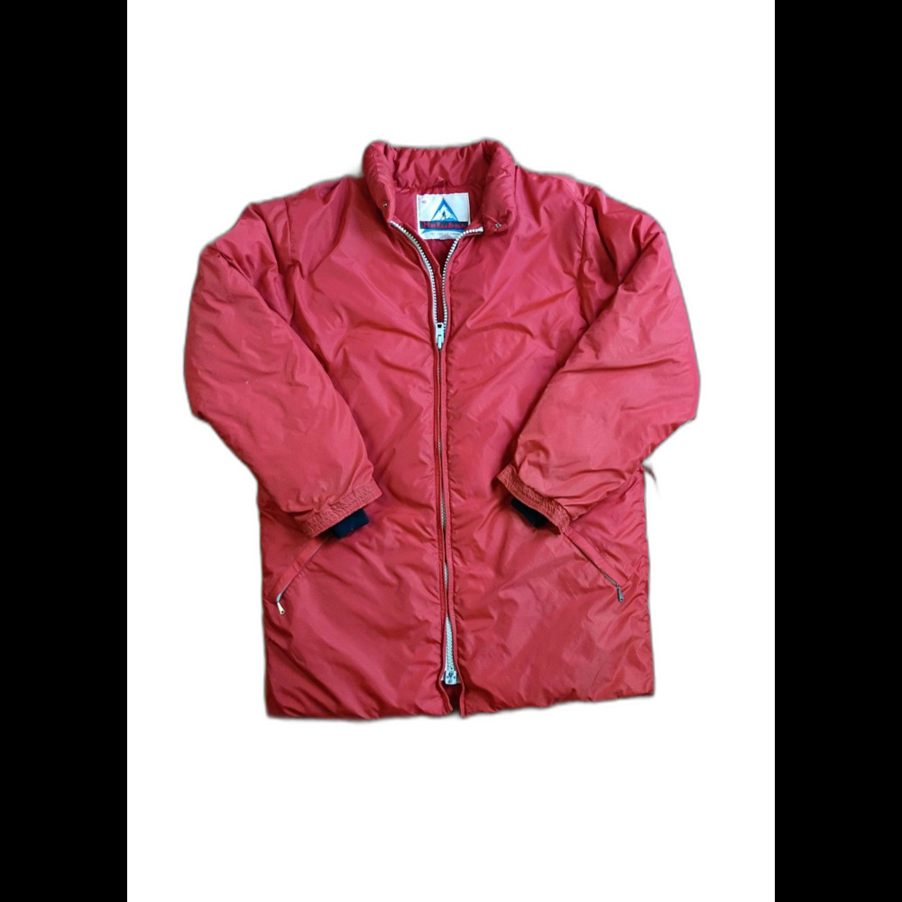 Vintage Holubar Down Parka Mens L Orange Boulder Hidden Hood